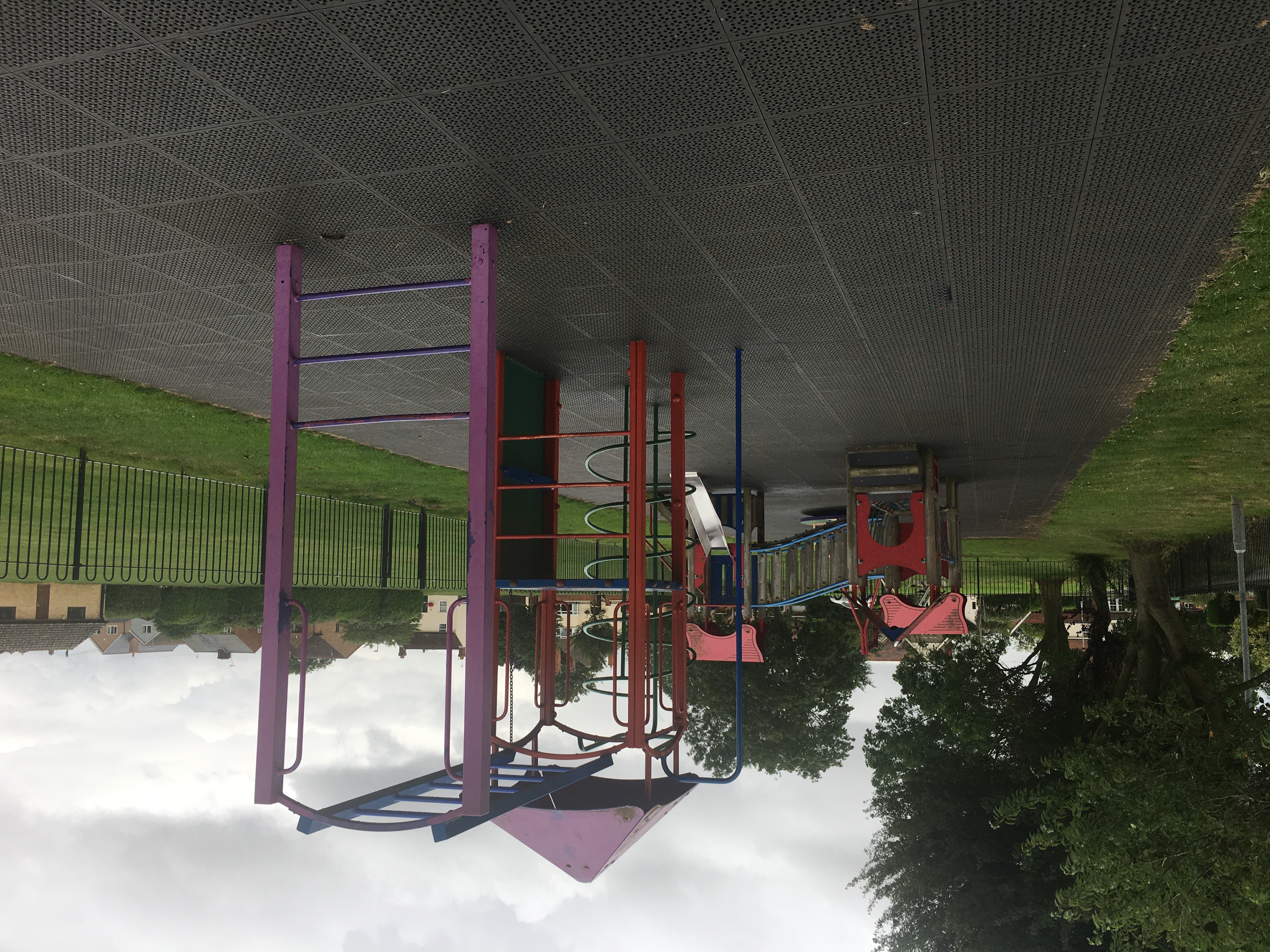 Climbing frame on Short Road play park Stretham.. The play park on Short Road, Stretham.